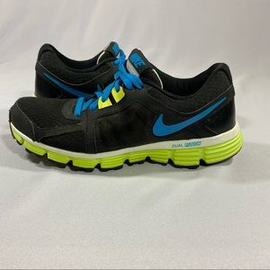 Nike Dual Fusion ST2 454240-018 Black Blue Running Shoes Womens Size 9.5